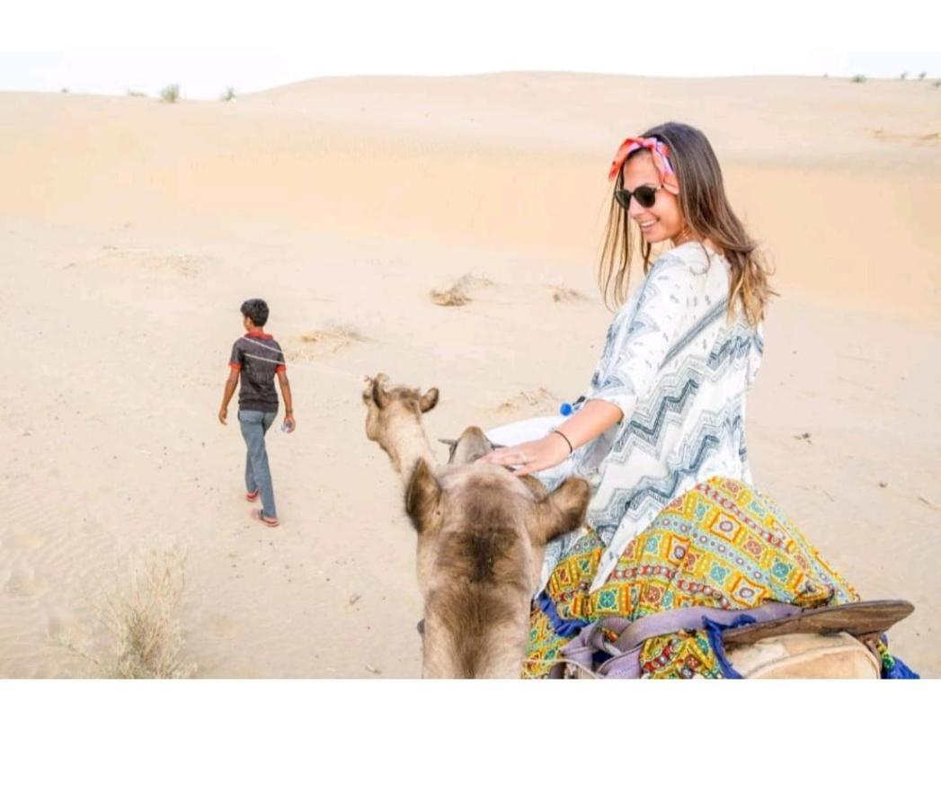 Golden Sandstone Hotel Desert Safari Camp Jaisalmer Exterior foto
