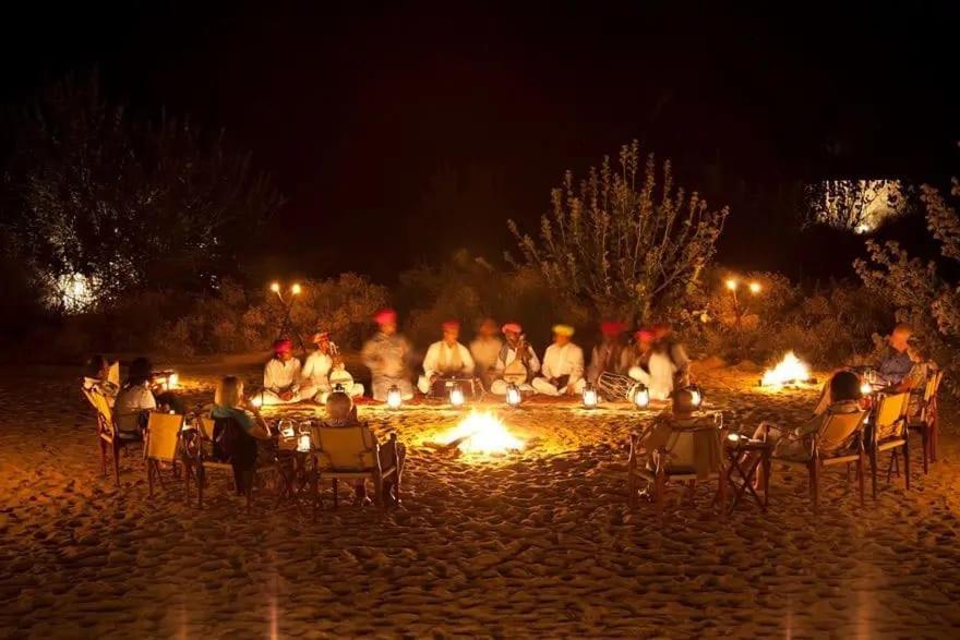 Golden Sandstone Hotel Desert Safari Camp Jaisalmer Exterior foto