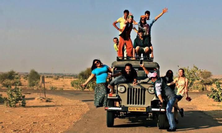 Golden Sandstone Hotel Desert Safari Camp Jaisalmer Exterior foto